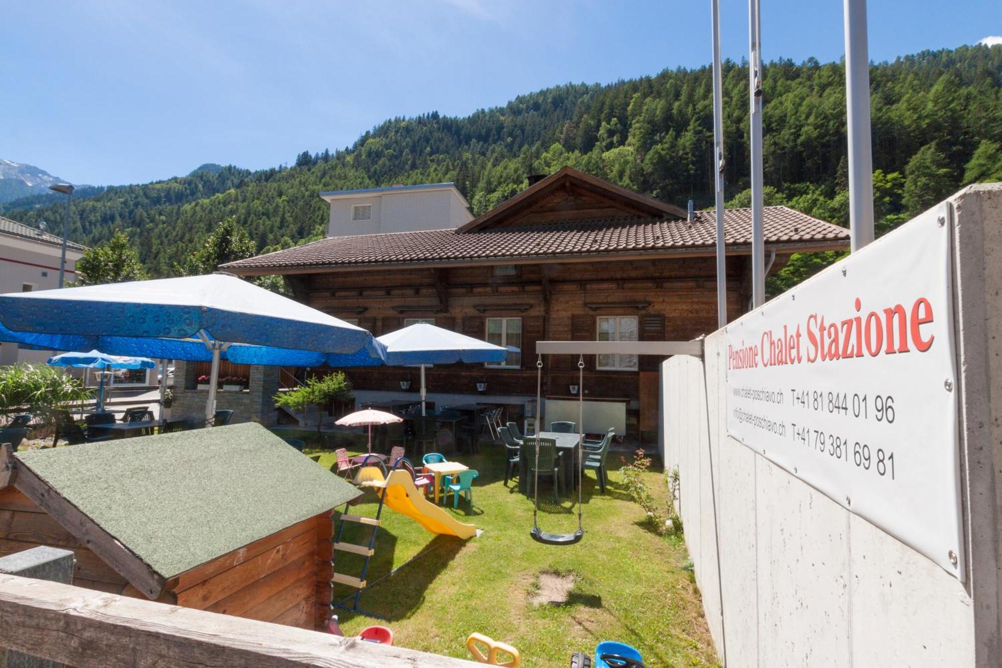 Ristorante Pensione Chalet Stazione Поскиаво Екстериор снимка